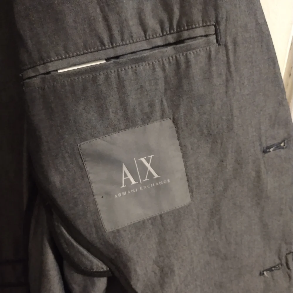 Armani Exchange Men's Charcoal Jacket (L) - Picture 9 of 11